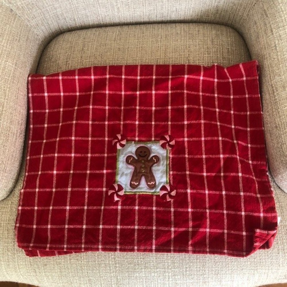 Gingerbread Man Patch Design Kitchen Towel